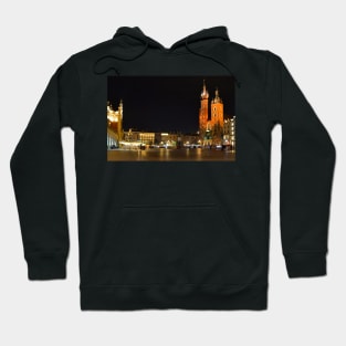 Rynek Glowny at Night Hoodie